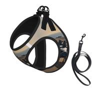 Aircraft Fighter Jets Print Reflective No Choke Pet Vest Harness,Adjustable Soft Padded Dog Harness With Easy Control Handle