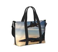 Aircraft Fighter Jets Print Travel Duffle Bag,Handheld Shoulder Weekender Overnight Bag for Travel,Gym,Yoga