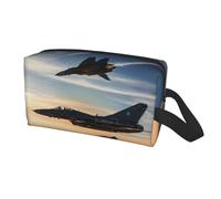 Aircraft Fighter Jets Print Travel Storage Bag for Men Women,Large Capacity Organizer Portable Toiletry Bag