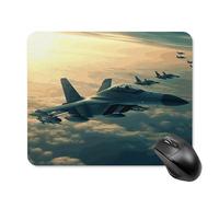 Aircraft Fighter Jets Square Mouse Pad Portable Computer Mousepad with Non-Slip Rubber Base 20 * 25cm Ultra-Thin Gaming Mouse Mat for Computer Laptop Office Desk Accessories