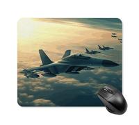 Aircraft Fighter Jets Square Mouse Pad Portable Computer Mousepad with Non-Slip Rubber Base 25 * 30cm Ultra-Thin Gaming Mouse Mat for Computer Laptop Office Desk Accessories