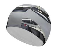 Aircraft Fighter Jets Swim Cap for Adult, Elastic Fabric Swimming Cap, Comfortable Bathing Cap for Long & Short Hair