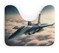 Aircraft Fighter Jets Toilet Rugs U Shaped Washable, Extra-Soft Plush Bath Mat 20 X 16 Inch Non Slip Toilet Floor Mat Quick Dry Super Absorbent Bathroom Rugs Microfiber Toilet Carpet