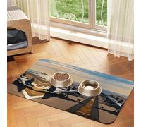 Aircraft Fighter Jetsprint Pet Absorbent Leather Tablecloth,Wipe Clean Quick Dry,Food Mat For Small Animals