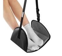Aircraft Hammock Footrest - Length-Adjustable Leg Loops for Ergonomic Under Desk Support | Portable Portable Mat for Noon Comfort in