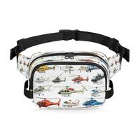 Aircraft Helicopte Waist Bag Multifunction Pack for Travel Sport Running Fanny Pack Bumbag Pouch Purse Belt Bag for Women Men Kids Girls Boys