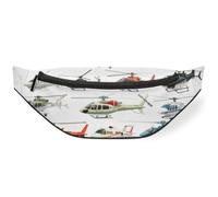 Aircraft Helicopte Waist Bag Pack for Women Men Kids Girls Boys Fanny Pack Bumbags Pouch Purses Belt Bag for Travel Sport Running