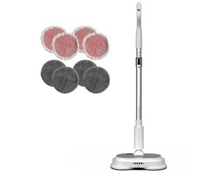 AirCraft Home PowerGlide City+ Cordless Hard Floor Cleaner and Polisher Machine, Good Housekeeping Approved, Lightweight Rechargeable, with 8 Washable Pads
