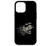 Aircraft Jet Engine Airplane Blueprint Diagram Case for iPhone 12 Pro Max