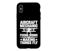 Aircraft Mechanic Fixing Wings And Making Things Fly Biplane Case for iPhone X/XS