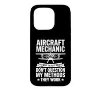 Aircraft Mechanic I Fix What The Pilot Breaks Biplane Design Case for iPhone 15 Pro