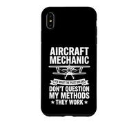 Aircraft Mechanic I Fix What The Pilot Breaks Biplane Design Case for iPhone XS Max