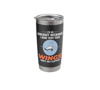 Aircraft Mechanic Maintenance Technician Service Engineer Stainless Steel Insulated Tumbler