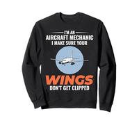 Aircraft Mechanic Maintenance Technician Service Engineer Sweatshirt