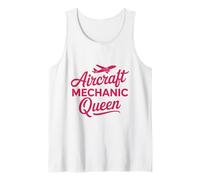 Aircraft Mechanic Queen, Airplane Aviation Maintenance Tank Top