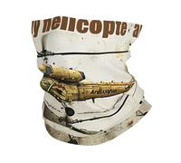 Aircraft Military Army Helicopters Vintage Unisex Tube Scarf Comfortable Bandana Multifunctional Neck Gaiter For Camping Tennis Outdoor