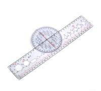 Aircraft Navigation Tool Rotating Plotter for Measuring Distance and Direction on Sectional Maps for Pilots 31.8cm(X-7)