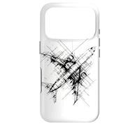 Aircraft One Line Drawing Aviation Archaeology Case for iPhone 17 Pro