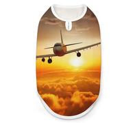Aircraft Plane at Sunset Dog Shirt Quick Dry Breathable Pet T-Shirt Soft Stretchy Sleeveless Vest Dog Apparel 2XL