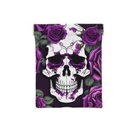 Aircraft Plane At Sunset Print Leather Coin Purse, Small Change Pouch Wallet,Squeeze Coin Purse Pouch For Men Women, Purple Rose Skeleton, One Size, Fashion
