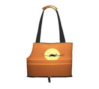 Aircraft Plane At Sunset Printed Foldable Pet Bag - Portable Puppy Cat Travel Handbag Tote,Pet Carrier Backpacks.