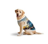 Aircraft Plane At Sunsetsprint Large Pets Vest Breathable Sleeveless Tank Top Cozy Lightweight Walks Travel T-Shirt