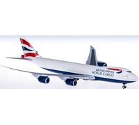 Aircraft Plug-in Moderu for Hogan for British Airways World Cargo for Boeing 747-8F 1:200 Aircraft PLUG-IN Airliner Model Display