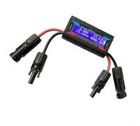 Aircraft Power Meter Aircraft Model Power Meter Solar Panel Tester 150A 200A Solar Tester with Photovoltaic Connector LCD Display Voltage Current Analyser (150A)