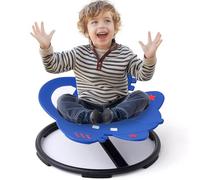Aircraft Sensory Spinning Chair,Autism Kids Swivel Chairt,Sensory Balance Toys, Sit and Spin Training Body Coordination,Ages 3-12(Blue)