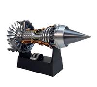 Aircraft Turbine Engine 1:25 Model, 3D DIY Printed Electric Structures, Aero Mechanical Science, Gift, Education Display, Desktop Decorations(Complete)