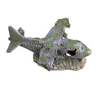 Nobby Aqua Ornaments Aeroplane 21.8 x 17.5 x 8.3 cm, 1 Piece