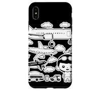 Aircrafts Cartoon Style Aviation Enthusiast Boys and Girls Case for iPhone XS Max