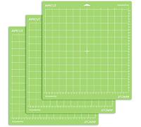 AIRCUT Standard Grip Cutting mat for Cricut Maker/Explore Air 2/Air/One(12x12 Inch, 3 Mats) Standard Adhesive Sticky Green Quilting Cricket Cutting Mats Replacement Accessories for Cricut