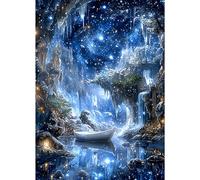 AIRDEA Waterfall Diamond Art Kits Adults, 5D DIY Magical Cave Diamond Painting Kit, Full Drill Gem Arts and Crafts for Adults for Home Wall Decor 30x40 cm