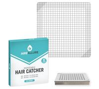 Aire Allure, 25 Pack, Disposable Shower Drain Hair Catcher Mesh Stickers, 6 inch, Square