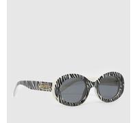 AIRE Von Dutch Dazed Sunglasses in White & Black, Zebra Print, Size: 51mm UK 51mm
