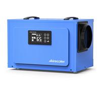 Airecoler 60L Commercial Dehumidifier for Crawl Spaces & Basements with Drain Hose, Industrial Grade Water Damage Restoration for up to 250 m³, Auto Defrost, Memory Starting