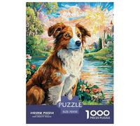 Airedale Terrier 1000 Piece Jigsaw Puzzles for Adults Fun Challenging Brainteasing Perfect for Relaxation Creativity 70x50cm/1000pcs