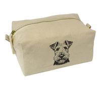 'Airedale Terrier' Canvas Wash Bag/Makeup Case (CS00040525)