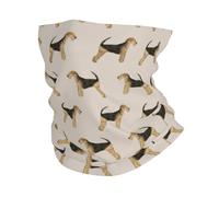 Airedale Terrier Dog,Bandana Neck Gaiters Multifunctional Headwear Scarf Face Shield Headband Neck Warmer Tube