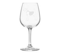 Airedale Terrier Dog Themed Etched All Purpose 12.75oz Wine Glass