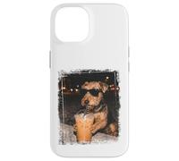 Airedale Terrier Drinking Iced Coffee Urban Night Vibes Case for iPhone 14