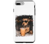 Airedale Terrier Drinking Iced Coffee Urban Night Vibes Case for iPhone 7 Plus/8 Plus
