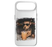 Airedale Terrier Drinking Iced Coffee Urban Night Vibes Case for iPhone Air