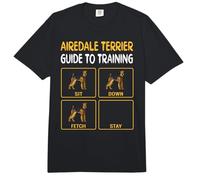 Airedale Terrier Guide to Training Dog Obedience Comfort Colors Adult Heavyweight T-Shirt