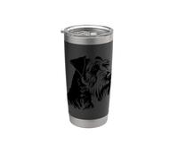 Airedale Terrier Head Silhouette - Irish Red Terrier Stainless Steel Insulated Tumbler