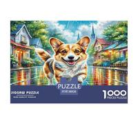 Airedale Terrier Jigsaw Puzzle 1000 Pieces for Adults Challenging Puzzles for The Whole for Women Home Decoration 100% Recvcled Cardboard 38x26cm/1000pcs