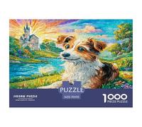 Airedale Terrier Jigsaw Puzzles 1000 Pieces for Adults Educational Games Puzzle for The Whole for Women Home Decoration 100% Recvcled Cardboard 70x50cm/1000pcs