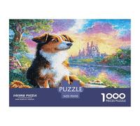 Airedale Terrier Jigsaw Puzzles Puzzle for Adults Kids. 1000 Piece Whimsical Challenge Toy Educational Games Home Decoration for Educational Games Gifts 70x50cm/1000pcs