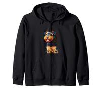 Airedale Terrier Puppy Zip Hoodie